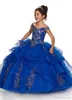 Tier Ruffles Coral Girl Pageant Dresses 2020 New Off The Shoulder Corset Back Flower Girl Dress with Beads Crystals for Teens Part9291681