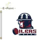 ECHL Tulsa oilers 플래그 3 * 5ft (90cm * 150cm) 폴리 에스테르 배너 장식 플라잉 홈 정원 축제 선물