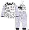 Kinderkleidung Baby Blumenanzüge Mädchen Ins Kleidungssets Brief Boutique Hosen Hüte Outfits Tierdruck Mode T-Shirts Hosen Mützen CZYQ4357