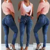 Taille plus taille femme dames décontractée haute taille extensible pantalon denim jeans pantalon pantalon pantalon s-5xl de marque de marque en gros de la marque