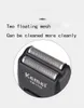 Rechargeable Cordless Electric Shaver for Men Twin Blade Reciprocating Beard Razor Multifunction Black KM-11027326871