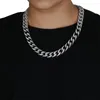Biżuteria hip -hopowa łańcuch męski luksus designer Naszyjniki Miami Cuban Link złoto lodowane łańcuchy bling diamentowy raper dj moda pandora197b