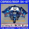 Kit voor HONDA CBR900RR CBR 893RR 1994 1995 1996 1997 Body 260HM.29 MATTE REPSOL HOT CBR 893 CBR900 RR CBR893 RR CBR893RR 94 95 96 97 Kuip