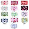 Baby Printed Bow Elastic Headbands Soft Bohemian Bow Hair Band Girls Cactus Flamingo Flower Print Headbands HHA498