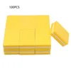 NAD005 100pcs Double-sided Mini Nail File Blocks Colorful Sponge Nail Polish Sanding Buffer Strips Polishing Manicure Tools