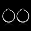 Brand new sterling silver plate Big fish pattern round earrings SE292,women's 925 silver Dangle Chandelier earrings 10 pairs a lot factory