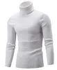 2020 New Spring Höst Mens Designer Pullover Tröjor Hög krage Solid Färg Enkel Twist Knitwear Bottoming Shirt Turtle Neck Casual Topps