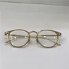 Nuovi occhiali ottici da stilista 0021 montatura in metallo cat eye lenti trasparenti in stile semplice e moderno retrò possono essere lenti trasparenti da prescrizione