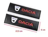 Dacia Duster Logan Sandero 용 자동차 스티커 자동차 엠블럼 패드 케이스 MCV Sandero Auto Auto Seat Belt 커버 액세서리 자동차 스타일링