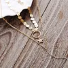 New Fashion Stainless Steel Choker Multilayer Necklaces Coin Sequins Straight Bar Pendant Necklaces For WomenNew Female Star Choker Collar