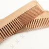 MOQ 50 pièces LOGO personnalisé peigne à dents grossières pour cheveux de barbe peignes en bois droits unisexe hommes femmes 17*5cm