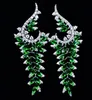 orecchini da donna in pietra con diamanti all'ingrosso 2 pz/lotto di alta qualità a prezzo basso (33.8r5