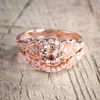 2IN1 натуральный белый сапфир кольцо дизайна цветочного дизайна Свадебная консультация подарки подарки на день рождения обручальный обручальный кольцо 9249253