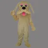 2019 Alta qualità calda taglia adulta simpatico cane mascotte trucco cucciolo di cane costume di fantasia personalizzato kit mascotte tema costume carnevale costume