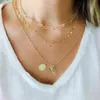 2021 Kerstcadeau Unieke Vrouwen Sieraden Goud Gevuld Micro Pave Cz Veiligheidsspeld Link Chain Choker Ketting 32 10 Cm sexy Layer1301U