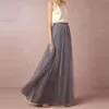 Vrouwen 3 lagen kant maxi lange rok zachte tule rokken bruiloft bruidsmeisje rok baljurk faldas saias femininas jupe plus size1