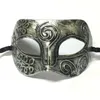 Guld och silver retro venetianska masker Roman Gladiator Halloween Party Mask Man Kvinna Barn Mardi Gras Maskerad Mask