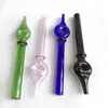 Glass Hand Straw Dab Pipe Rig Stick 15cm/20cm Oil Burner Smoking Accessories Dotted Pipes 12 Styles For Hookahs Water Bongs Mouthpiece Tips