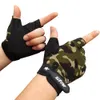 Fashion-Half Finger Handskar Män Kvinnor Gym Fitness Tyngdlyftande Träning Jogging Running Training Fingerless