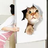 adesivo per toilette gatto kawaii adesivi creativi per mobili da parete 3d divertente adesivo wc bagno arredamento decalcomanie in pvc