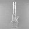 Hi Si Glass Oil Rig - 15.7 Inches with Double Bell Perc, Jr. Beaker Base, 14.5mm Female Joint