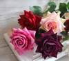 Francês romântico artificial rose flower diy veludo de seda flor para festa de casamento em casa decoração do feriado gb527