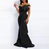 Vrouwen lange jurk sexy zeemeermin slash kralen schouder mode mode mode lady jurk elegant 2019 African maxi jurken cj1912032381137