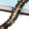 22 yard lot 30mm Width lace belt 3 Color Notions matching Sequins Ribbon elastic beads Trim Fabric Dance Dress DIY Sewing Accessor243J