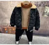 New Kids Tracksuit Baby Boys Clothing Set Winter Casual Sweater Jacket Thick Pants 3st 2 3 4 5 6 Years Boys Suits High Quality13172162