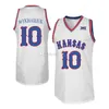 Kansas Jayhawks College # 10 Sviatoslav Mykhailiuk Basketball Jerseys # 35 Udoka Azubuike # 25 Tarik Black Mens Ed Custom Nom de n'importe quel numéro de numéro