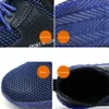 Мягкая удобная защитная обувь Мужские летние дышащие стальные носки Противоударные проколозащитные легкие строительные рабочие ботинки