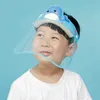 Kinder Face Shield Transparent Anti-Nebel Vollmaske Augen Schutz Cartoon Study Schul Gesicht Schild neues Design Maske LJJK2370