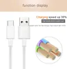 1m 3ft Snabb Laddningstyp C Kabel Höghastighets USB C Laddare Micro V8 Cord för Android Telefon Samsung S6 S7 S8 S9 S10 LG G5 HTC HUAWEI P 6 7 8