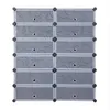 atacado 12 cubos sapato rack diy organizador de armazenamento de plástico organizador de armazenamento de armário de armário