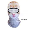 Inverno ao ar livre animal Balaclava 3D Tiger cat dog Imprimir Ciclismo Beanie Cap Ski Máscara Facial Hat Pescoço cobertura da tampa chapelaria LJJA3280-5