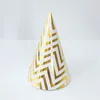 Birthday Party Hats Polka Dot Stripe Baby Kids Birthday Party Handmade Paper Cap Decoration Hat YQ00209