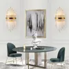 Luxury Gold Wall Lamp Modern Crystal Wall Sconce Lighting Fixtur