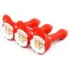 Pipe smoking hand pipes oil rigs Silicone bong 3.9" Christmas mini bongs portable Santa spoon with glass bowl