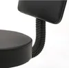 Fashion Free shipping Wholesales HOT Sales Round Shape Plastic Adjustable Salon Stool with Back Black