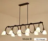 Lustres éclairage suspension nouveauté moderne suspension de branche de fer noir lumière de Noël hôtel salle à manger éclairage avec ampoule led E14