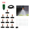 Wateringsapparatuur 5m 10m 15m Irrigatiekit Diy Automatische druppelirrigatietuinapparaat Kits 4/7 Capillairen Water slanggereedschap