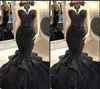 2018 black Hot sale Sexy Prom Dresses sheer illusion high neck Beaded lace Evening Gowns appliqiue Mermaid Special Occasion Dresses