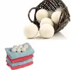 2019 New Wool Dryer Balls Premium Reusable Natural Fabric Softener 2.75Inch 7cm Statiska reducerar hjälper torra kläder i tvätten snabbare