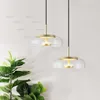 Creative Glass LED Pendant Lamp Mushroom Suspension Light Hotel Bar Cafe Bakery Porch Living Room Dining Room Hanging Chandelier