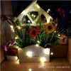 Guirlande lumineuse féerique LED en cuivre, 2M/20LED 3M/30LED 5M/50LED, bouton CR2032, à piles, décoration de fête de noël et de mariage