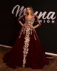 セクシーなVネックイブニングドレスAラインレースアップリケ長袖スイープトレインプロムドレス2020アラビアのDubia Kaftan Moroccan Gowns BC2620