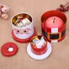 Sacos de Presente de Natal novo Decorações Três-tier Folha De Flandres Doces Frasco de Presente Caixa De Biscoitos Crianças Criativas Suprimentos de Embalagem