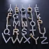 Fashion-t Letter Pendant Necklace New Hip Hop Mens Necklace Fashion Womens Gold Silver Initial Letter Necklace