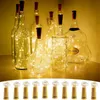 Flesverlichting Xmas / Party Decoratie LED's Gadget Cork Vorm voor 1m 10 LED-wijnflessen String Party Kurken Gevormde Zilver Draad Sterren Sfeer Licht