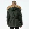 Nieuwe dikke warme winterjas mannen hoge kwaliteit parka hooded bontkraag winddichte bovenkleding jas mannelijke kledingstijlen